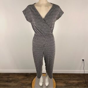 Caution To The Wind Monochrome Checkered Jumpsuit
